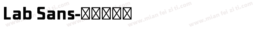 Lab Sans字体转换